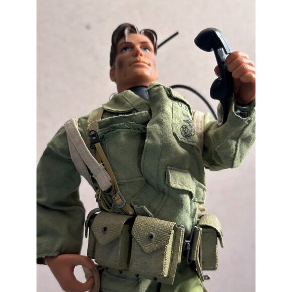 Marine Communication Ground Military Radio Weapon Action Figure1998 Mattel 12" - Picture 3 of 9